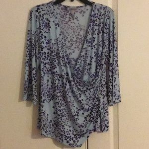 Jennifer Lopez Asymmetric Wrap Top